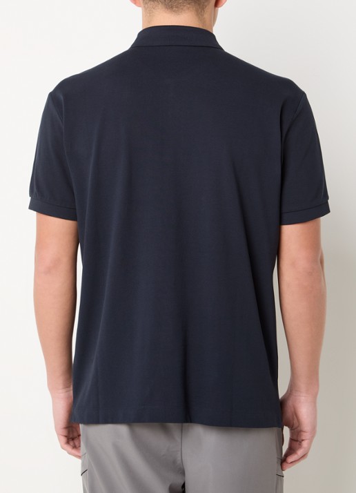 Armani Regular fit polo met logoprint - achterkant 3 zwart