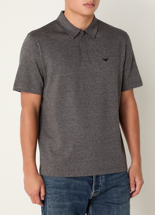 Armani Regular fit polo met structuur