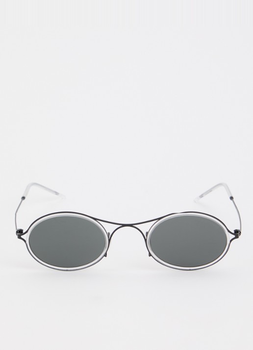 Armani Retro zonnebril AR6187 - detail zwart
