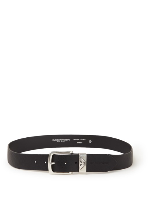Armani Riem van leer met logo