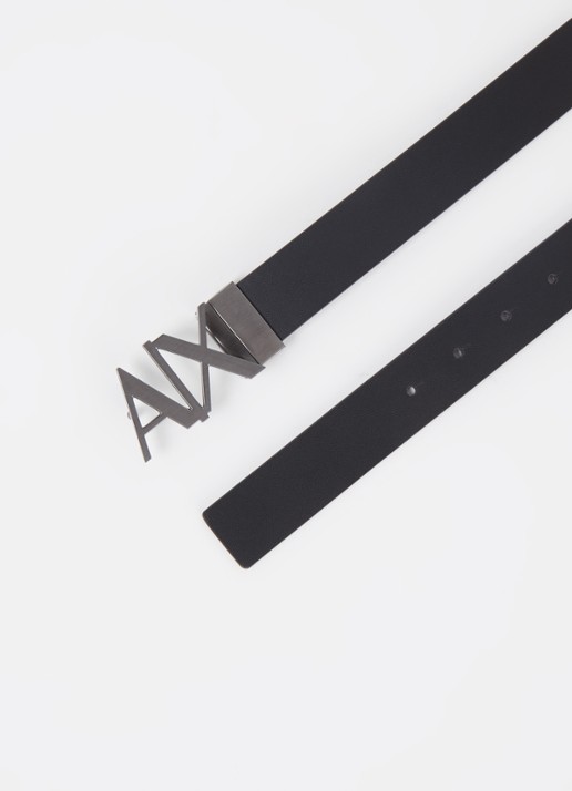 Armani Riem van leer - detail donkerbruin