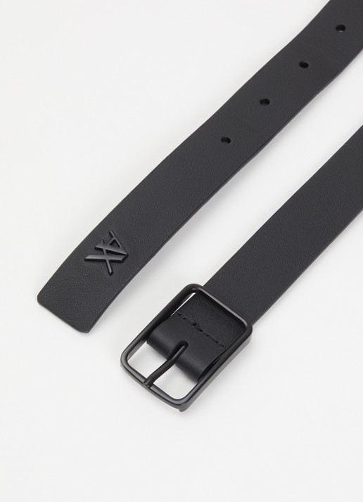 Armani Riem van leer - detail 2 zwart