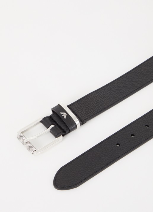 Armani Riem van leer  - detail 2 zwart