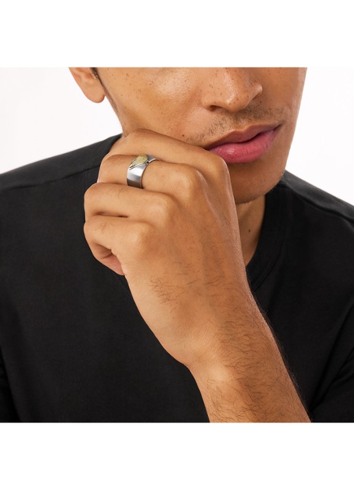 Armani Ring EGS3254040 - detail 3 zilver