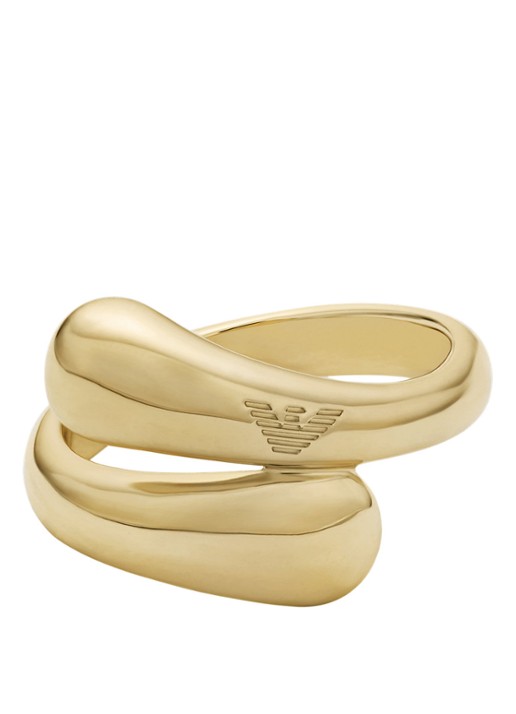 Armani Ring verguld EGS3338710 - detail goud