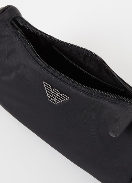 Armani Schoudertas met logo - detail 3 zwart