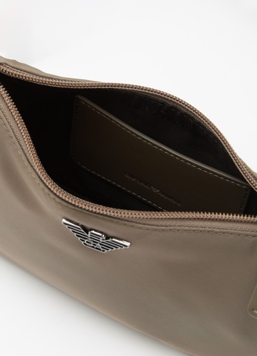 Armani Schoudertas met logo - detail 2 bronsgroen