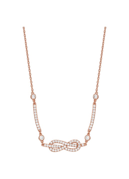 Armani Sentimental ketting met zirkonia EGS3108221 - detail roségoud