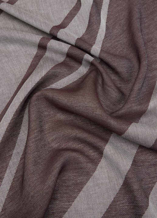 Armani Sjaal met print en logo 135 x 75 cm  - detail 2 bruin