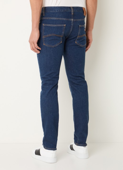 Armani Skinny jeans met lichte wassing - achterkant indigo