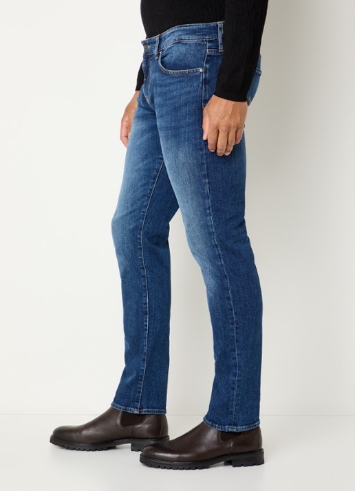 Armani Skinny jeans met medium wassing - detail 2 indigo