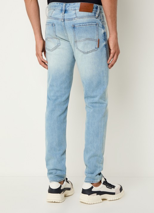 Armani Skinny jeans met steekzakken - achterkant 5 lichtblauw
