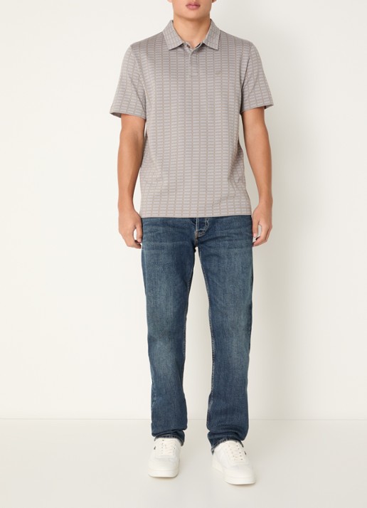 Armani Slim fit jeans met donkere wassing - voorkant 5 indigo