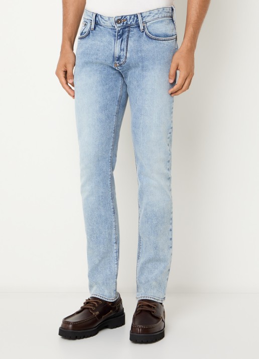Armani Slim fit jeans met lichte wassing
