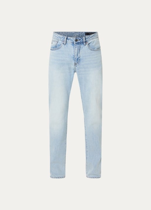 Armani Slim fit jeans met steekzakken - voorkant lichtblauw