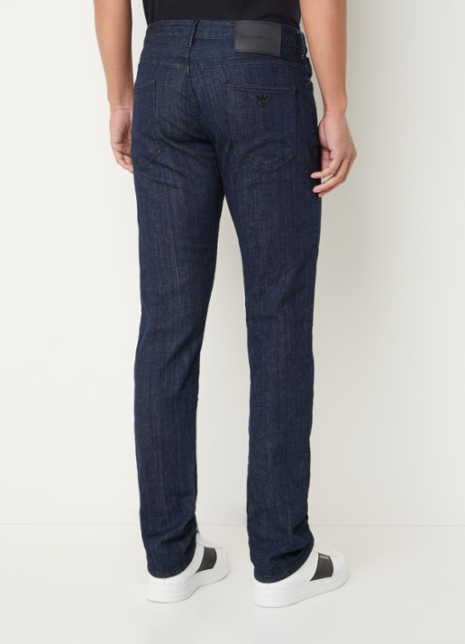 Armani Slim fit jeans met steekzakken - achterkant 5 blauw