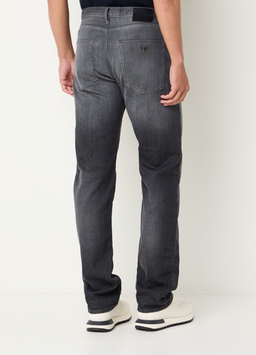 Armani Slim fit jeans met steekzakken - achterkant 5 grijs