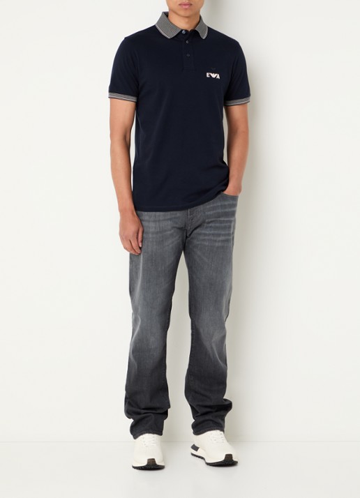 Armani Slim fit jeans met steekzakken - voorkant 2 grijs