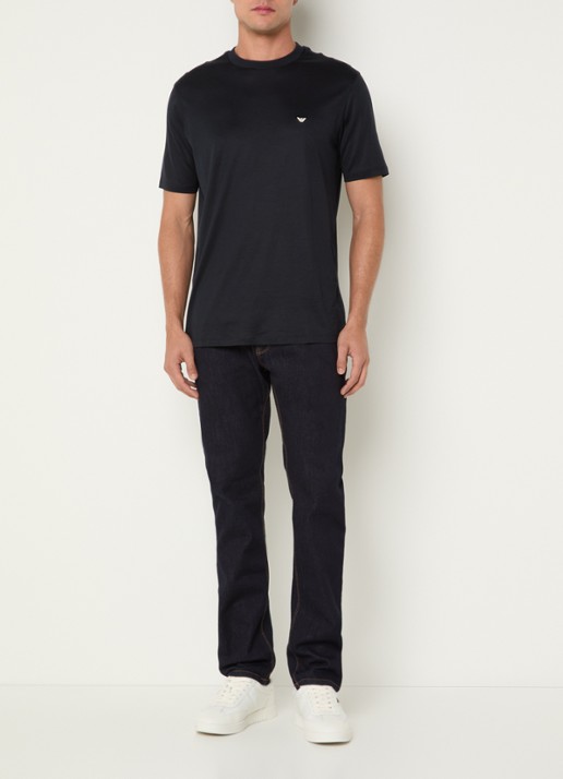 Armani Slim fit jeans met steekzakken - voorkant 3 indigo