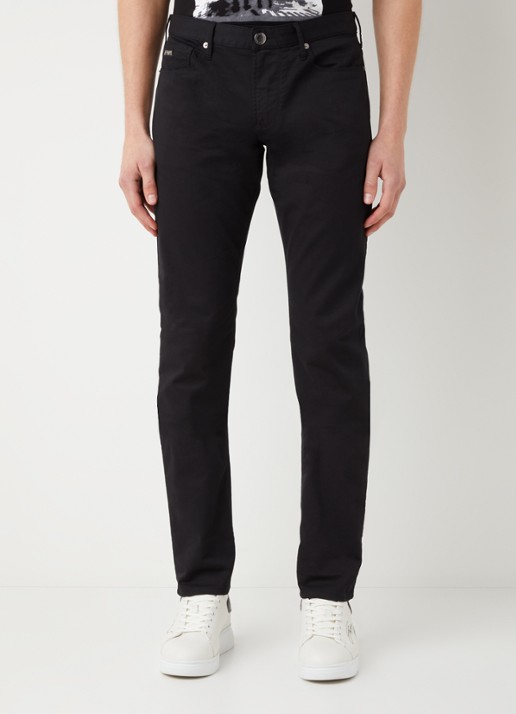 Armani Slim fit jeans met stretch en gekleurde wassing