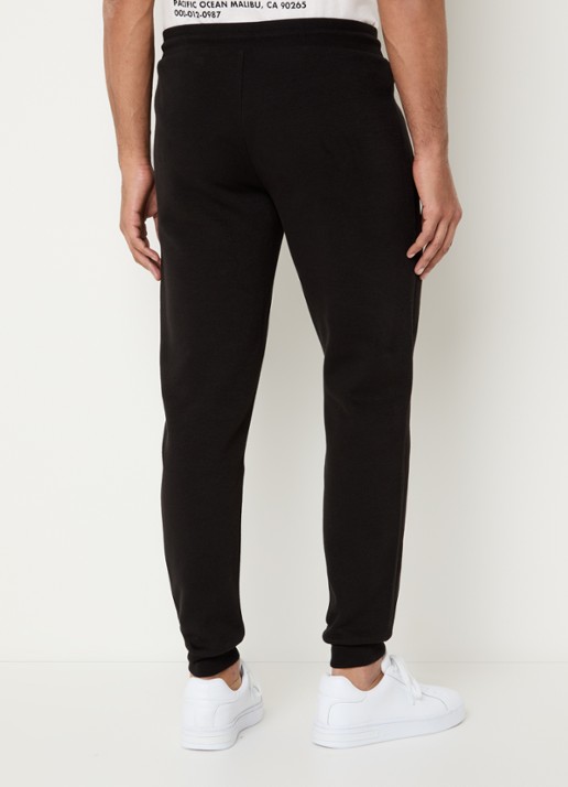 Armani Slim fit joggingbroek met logo en steekzakken - achterkant 5 zwart