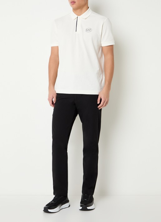 Armani Slim fit pantalon met steekzakken - voorkant 2 zwart