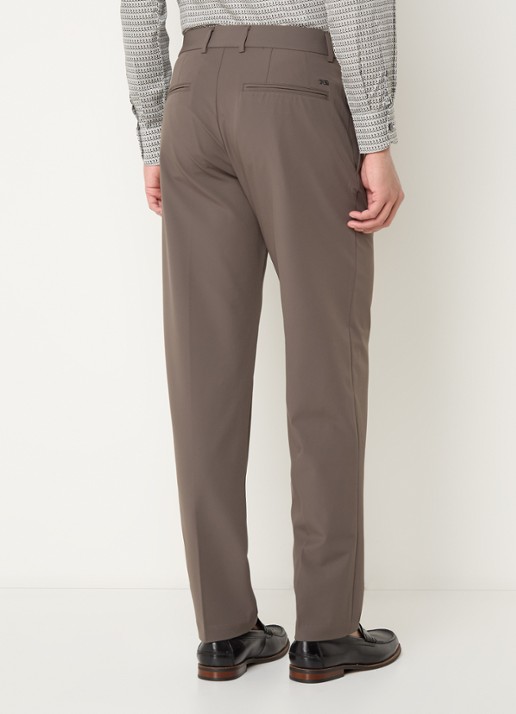 Armani Slim fit pantalon met steekzakken - achterkant 5 bruin