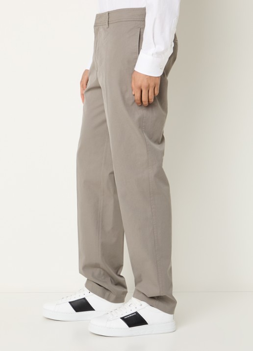 Armani Slim fit pantalon met steekzakken - detail 3 zwart