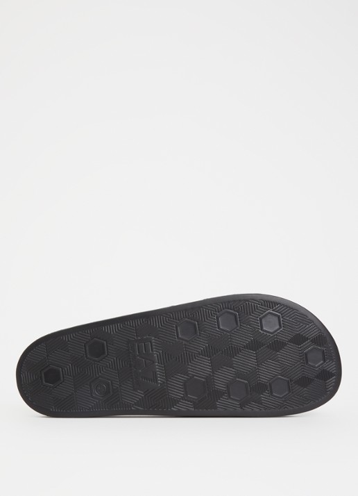 Armani Slipper met logo - detail 5 zwart
