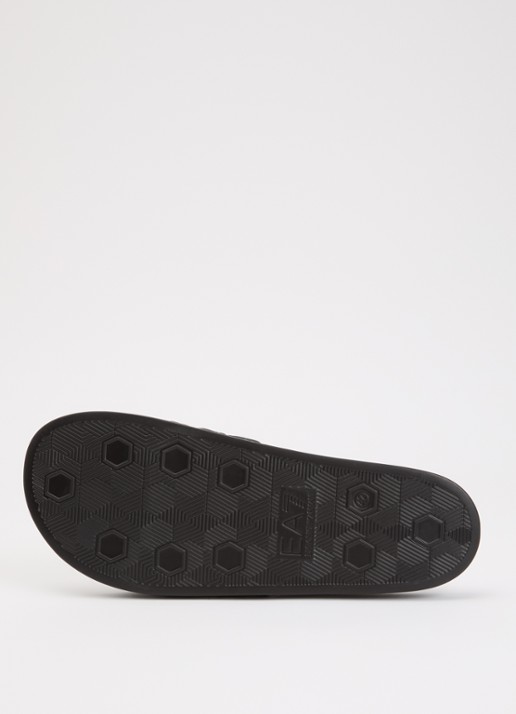 Armani Slipper met logo - detail 5 antraciet