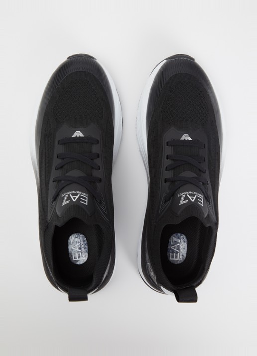Armani Sneaker met gebreid bovenwerk - detail 3 zwart