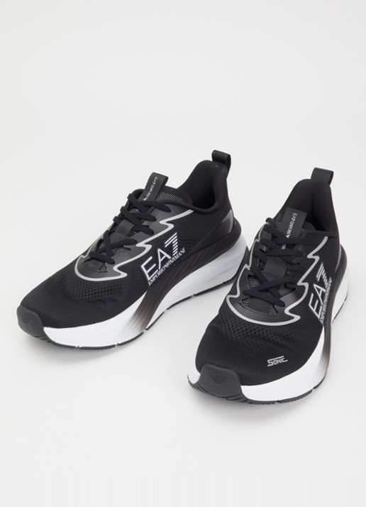 Armani Sneaker met gebreid bovenwerk - detail 2 zwart