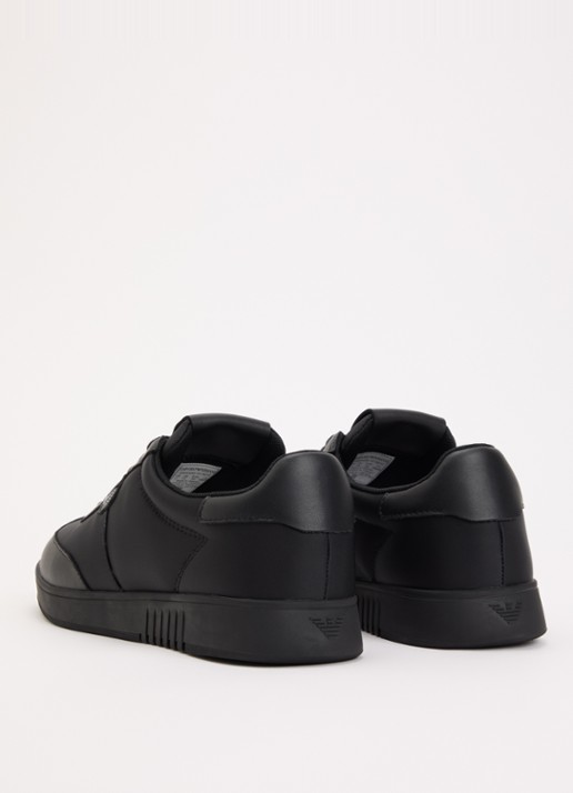 Armani Sneaker met leren details - achterkant 2 zwart