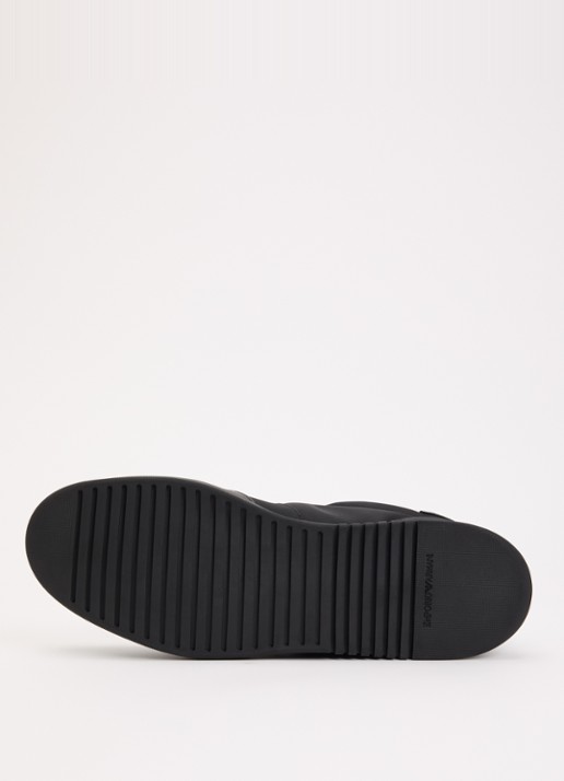 Armani Sneaker met leren details - detail 5 zwart