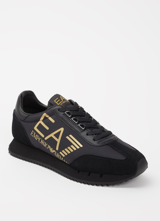 Armani Sneaker met logo en suède details