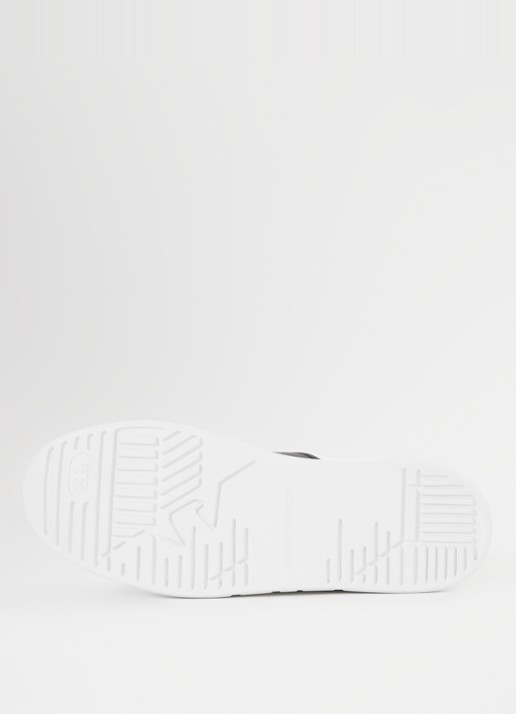 Armani Sneaker met logo van leer  - detail 3 zwart