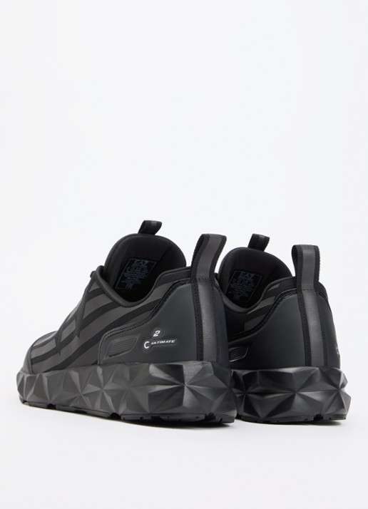 Armani Sneaker met logo - achterkant diepzwart