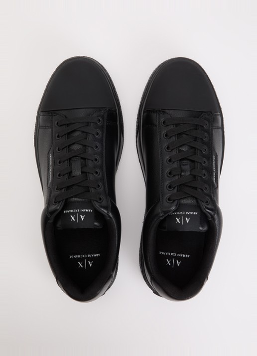 Armani Sneaker met logo - detail 4 zwart