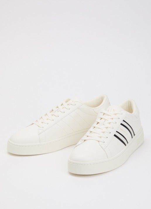 Armani Sneaker met logo - detail 3 gebroken wit