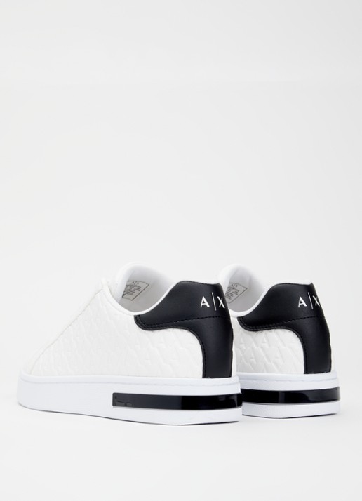 Armani Sneaker met logoprint - achterkant wit