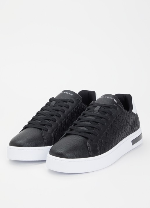 Armani Sneaker met logoprint - detail 3 zwart