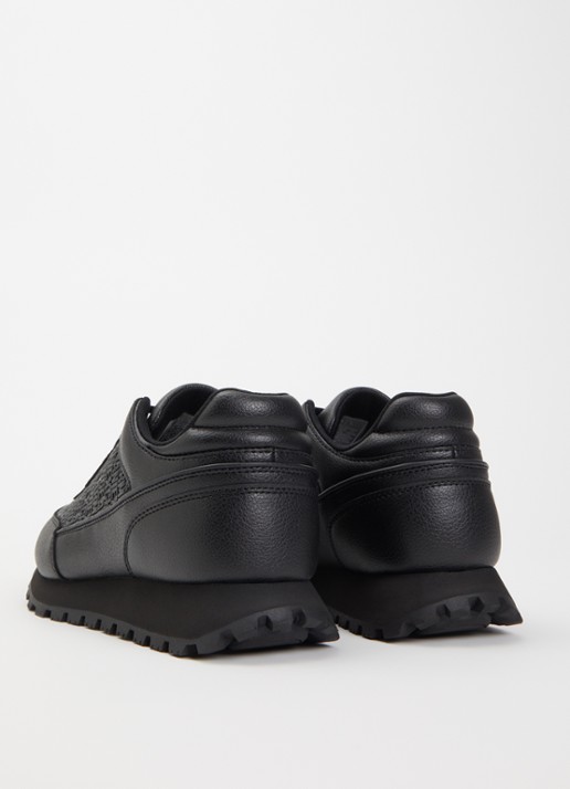 Armani Sneaker met logoprint - achterkant 2 zwart