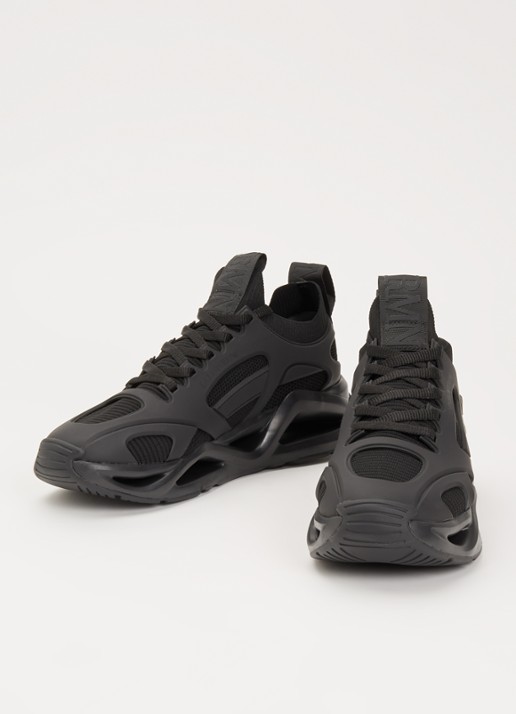 Armani Sneaker met mesh details en logo - detail 2 zwart