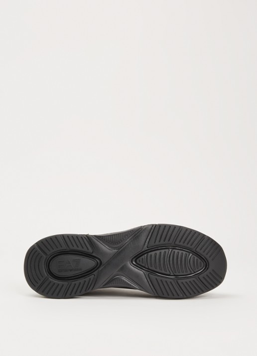 Armani Sneaker met mesh details en logo - detail 4 zwart