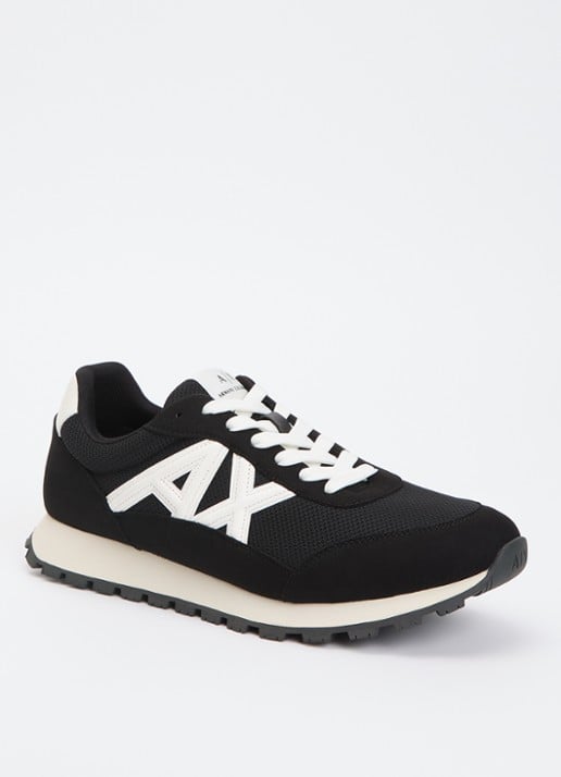 Armani Sneaker met mesh details en logo