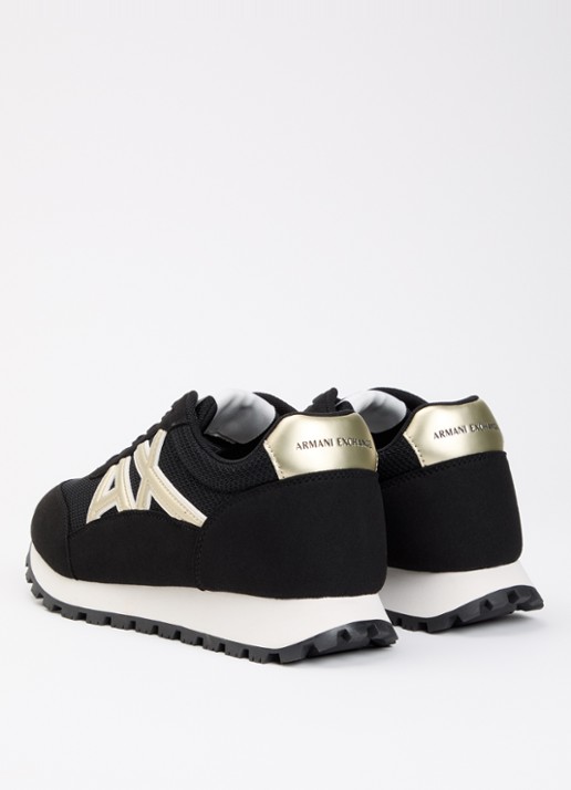 Armani Sneaker met mesh details en logo - achterkant 5 antraciet