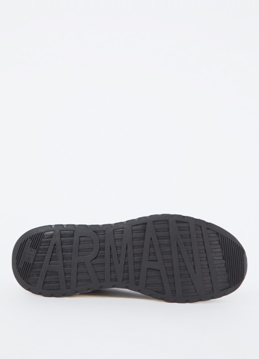 Armani Sneaker met mesh details - detail 7 donkerblauw