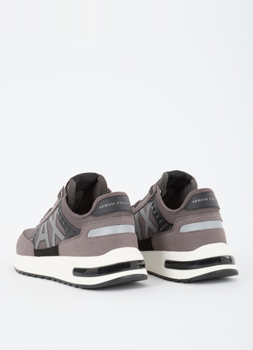 Armani Sneaker met mesh details - achterkant 2 taupe