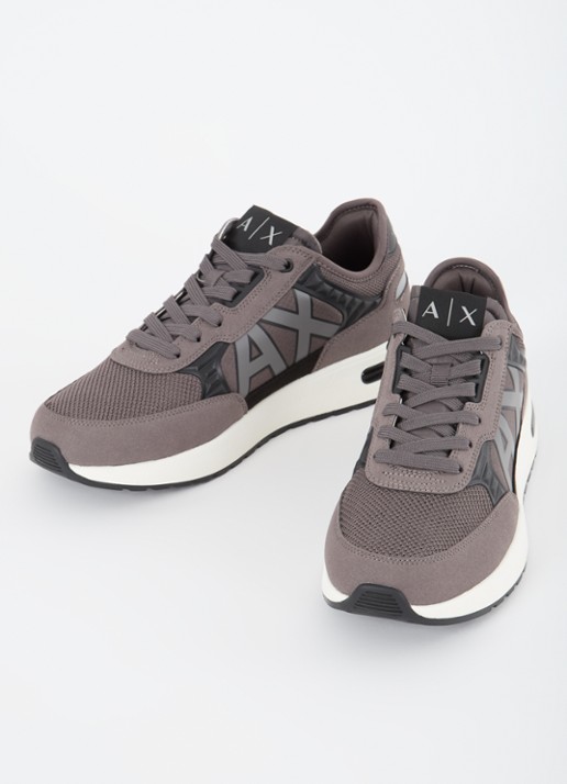 Armani Sneaker met mesh details - detail 3 taupe