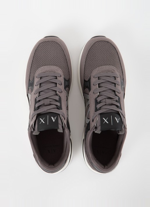 Armani Sneaker met mesh details - detail 4 taupe